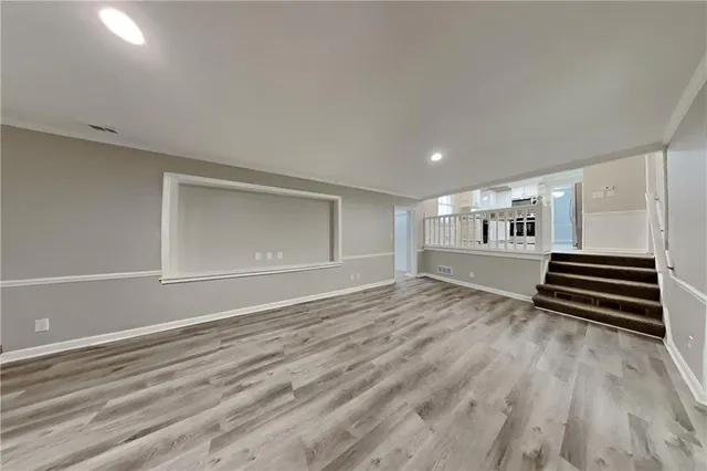 a view of an empty room