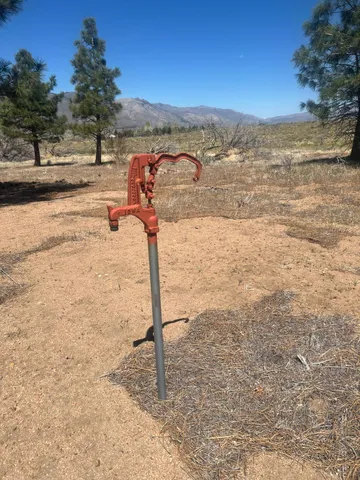 a view of a yard with a snow