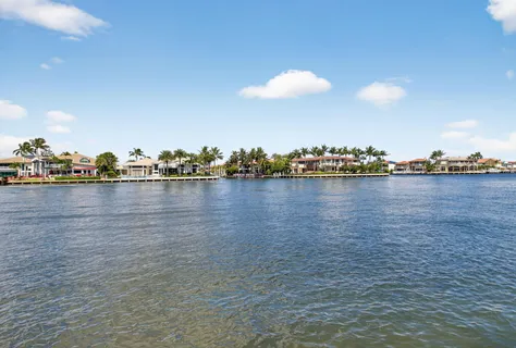 a view of an ocean with city