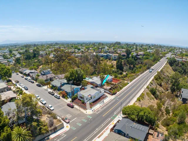 a view of a city that has tall buildings