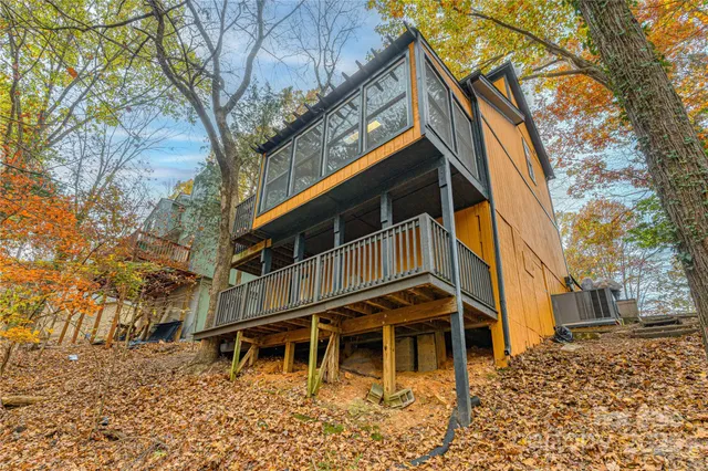 a house with trees in front of it