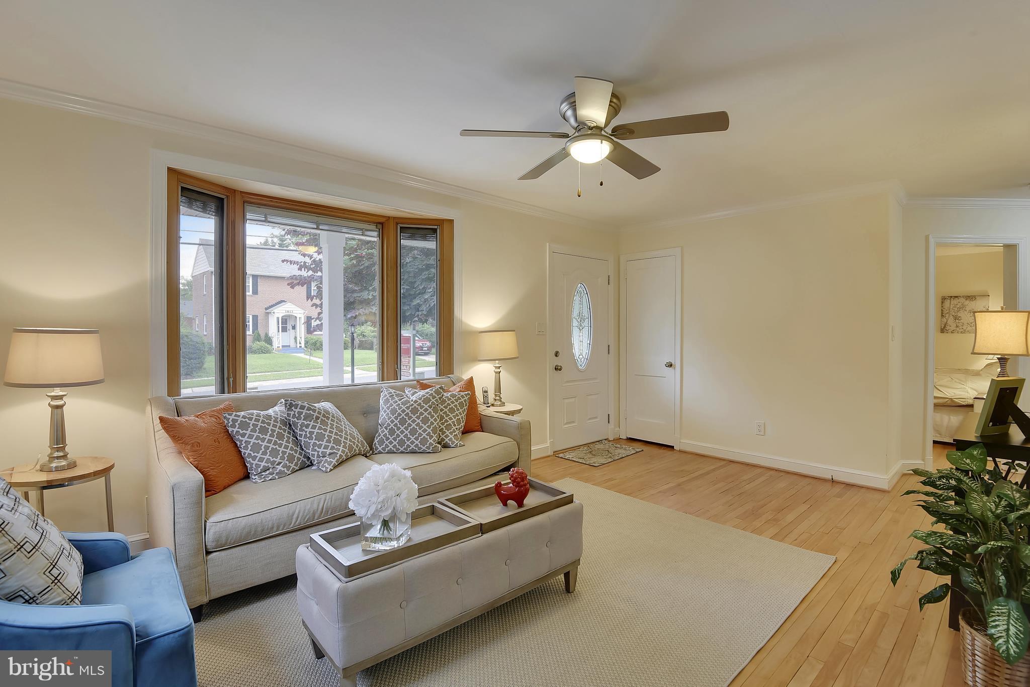 1816 Brisbane Street Silver Spring, MD 20902 - Photo 13 of 30 Sunny Living Room with Bay Window