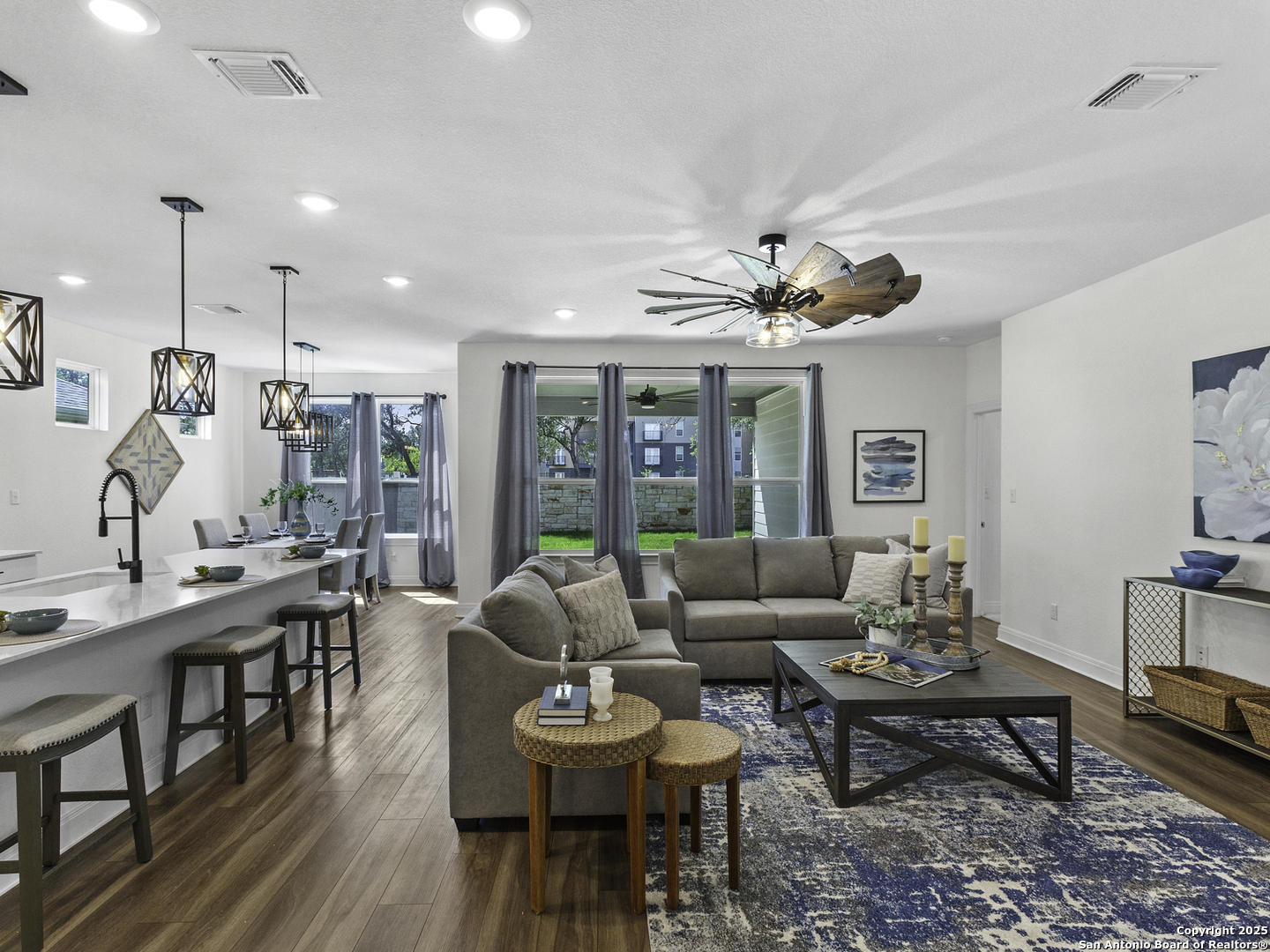 125 Slenderleaf Marble Falls, TX 78654 - Photo 5 of 49 a living room with furniture and a large window