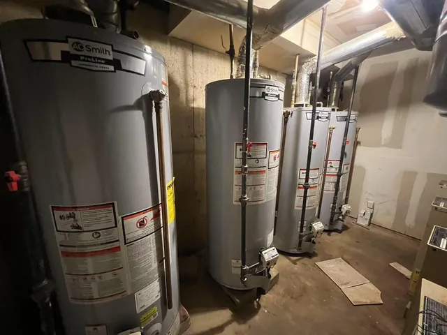 a view of water heater room