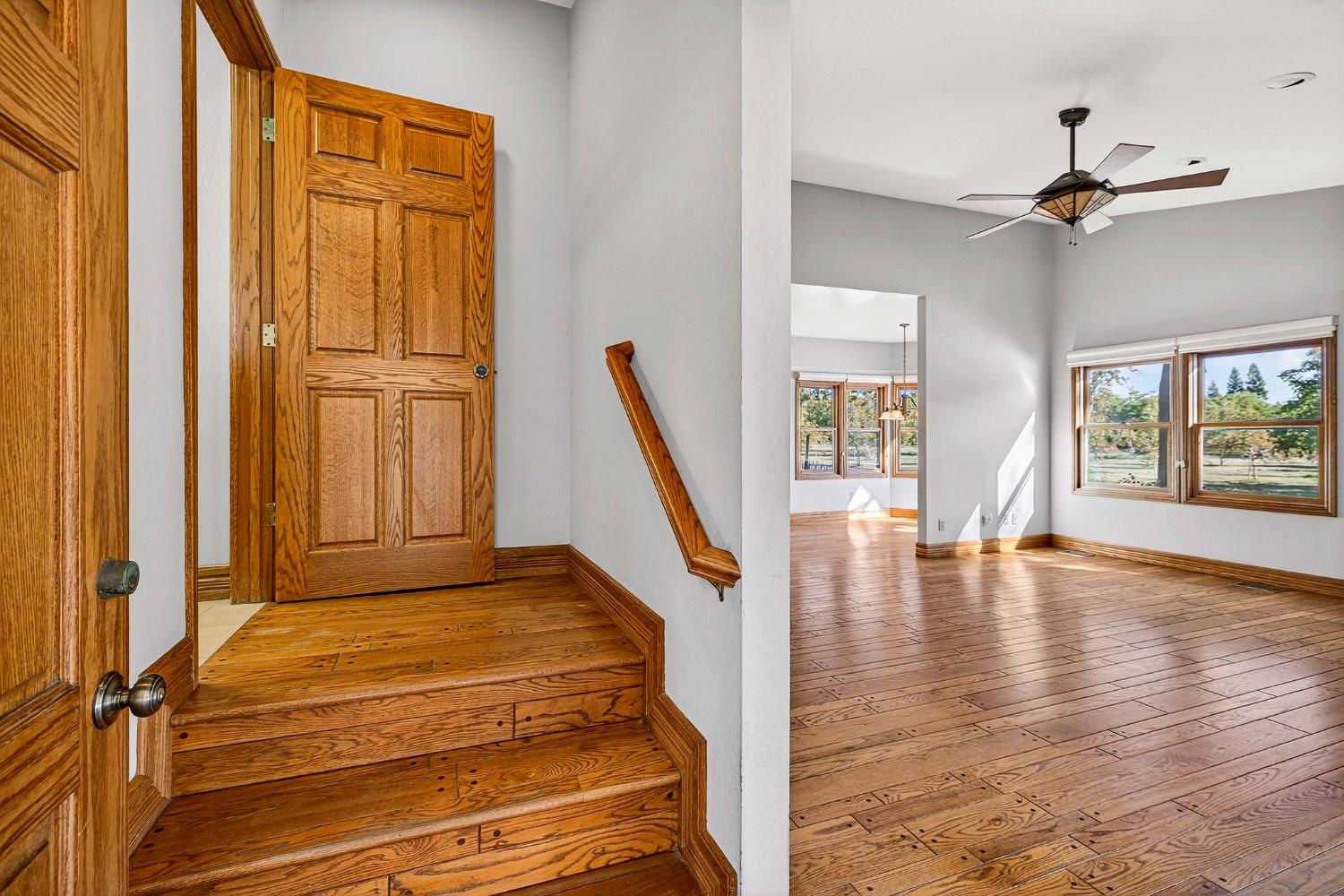 8970 South Butte Road Sutter, CA 95982 - Photo 29 of 86 a view of an entryway with wooden floor and livingroom view