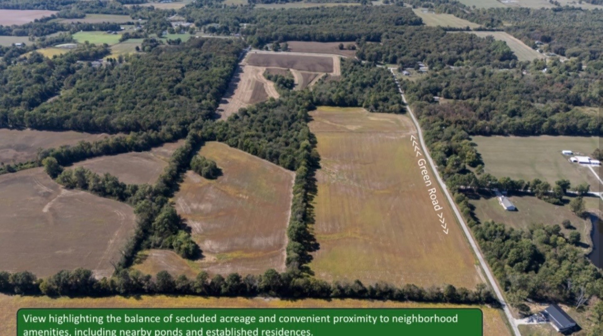 Tbd East Green Road Mount Vernon, IL 62864 - Photo 3 of 7 an aerial view of a house with a yard and garden