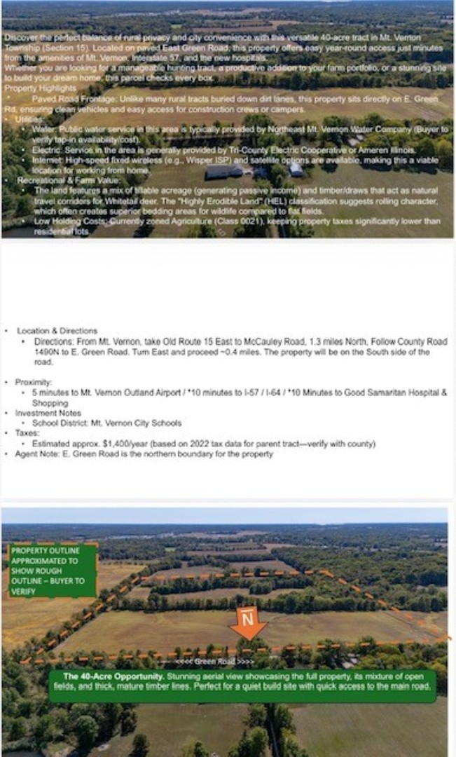 Tbd East Green Road Mount Vernon, IL 62864 - Photo 7 of 7 a picture of a field with some trees in the background