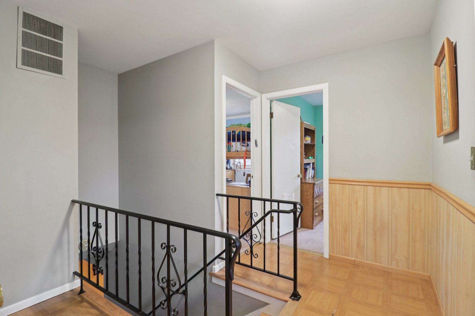 610 Maple Drive Buffalo Grove, IL 60089 - Photo 18 of 39 a view of staircase with railing and white walls