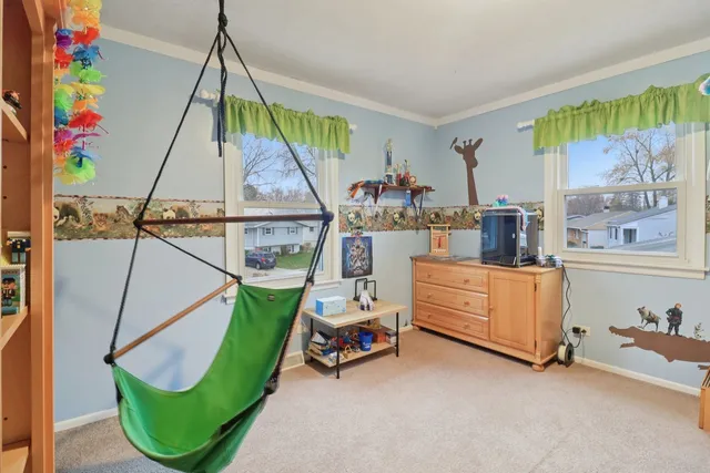 a view of an entryway with furniture