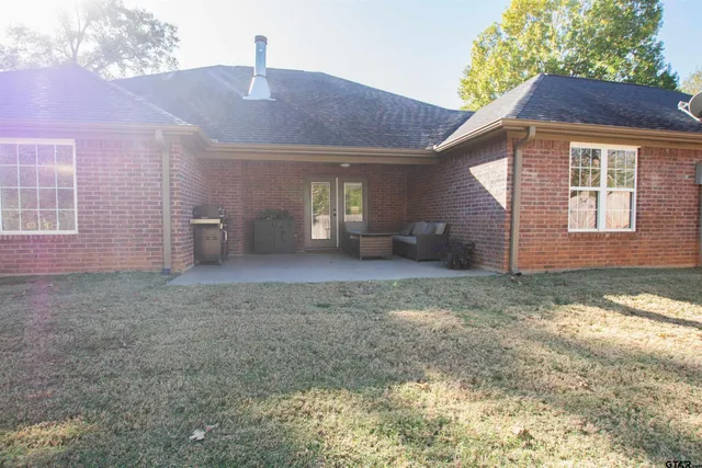 a backyard of a house