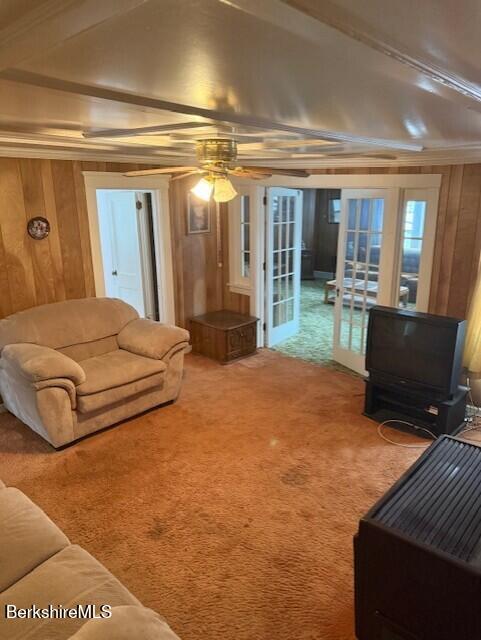 244 Walnut Street, Unit 3 North Adams, MA 01247 - Photo 5 of 5 a bedroom with a bed and glass door