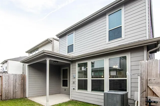 a view of the house with a large window