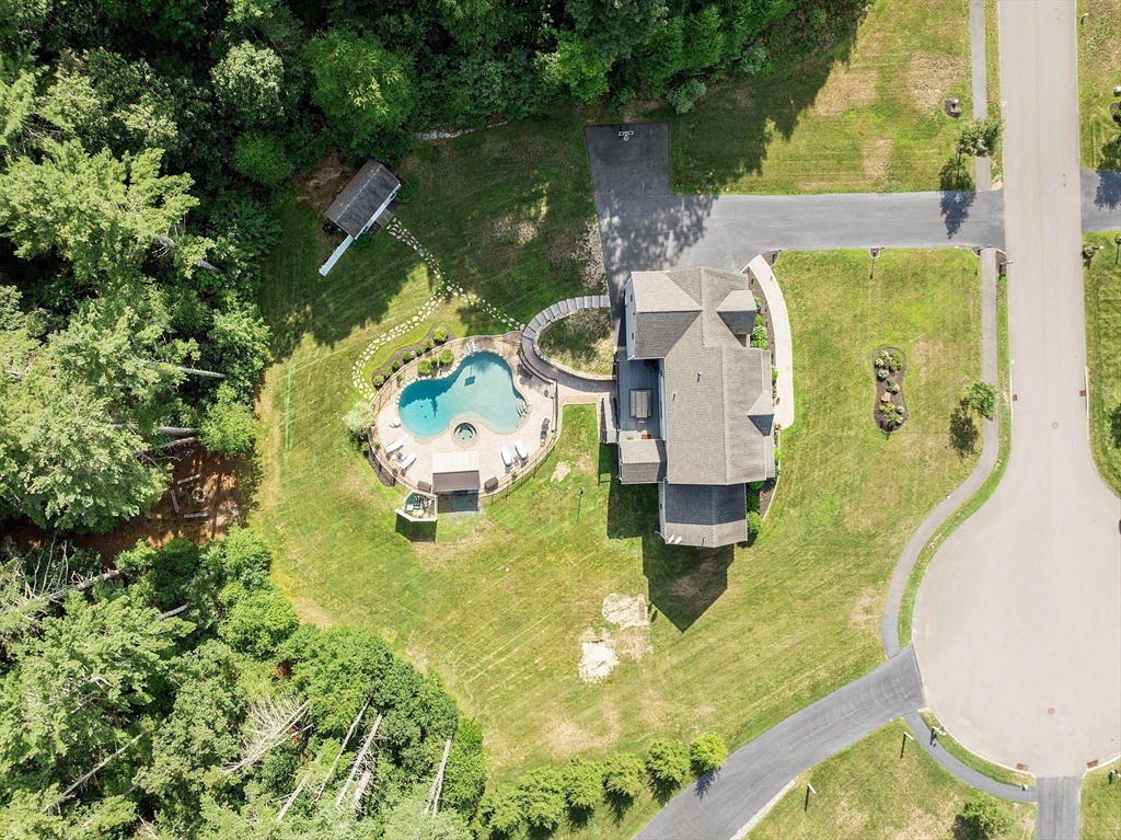 5 Azalea Lane Upton, MA 01568 - Photo 41 of 42 aerial view of a swimming pool