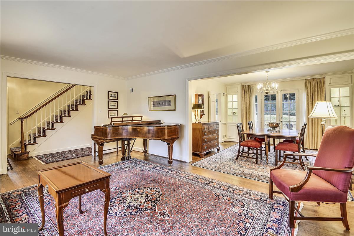 5900 Overlea Road Bethesda, MD 20816 - Photo 5 of 30 Elegant center hall foyer and spacious living room