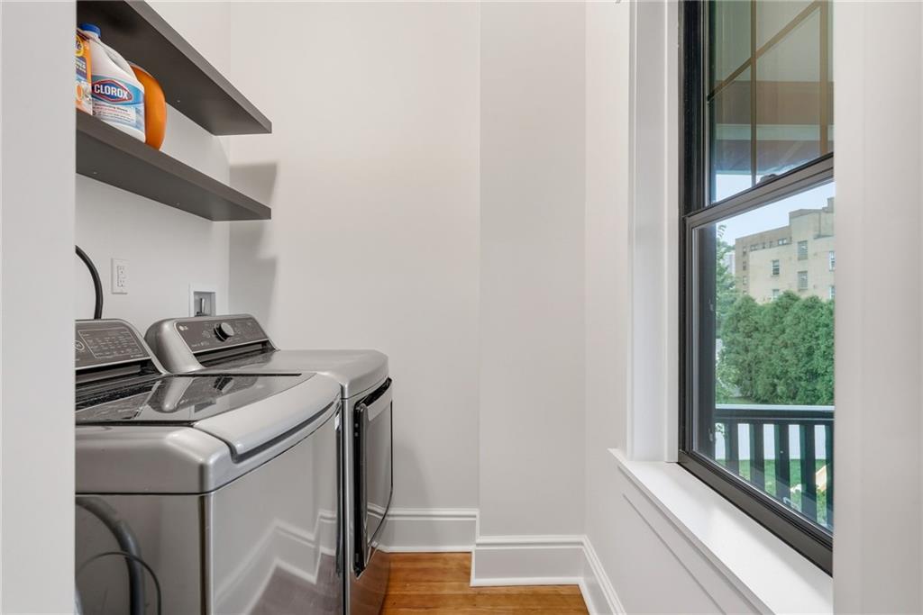 4749 Wallingford Street Pittsburgh, PA 15213 - Photo 37 of 49 a utility room with dryer and washer