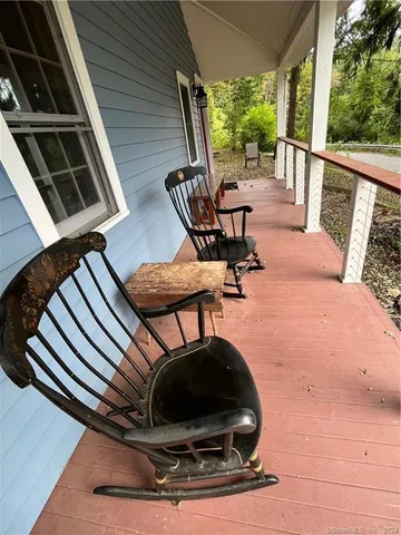 a view of outdoor space with seating area