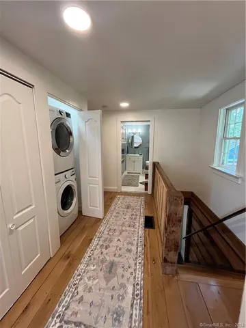 a view of a storage & utility room with a sink