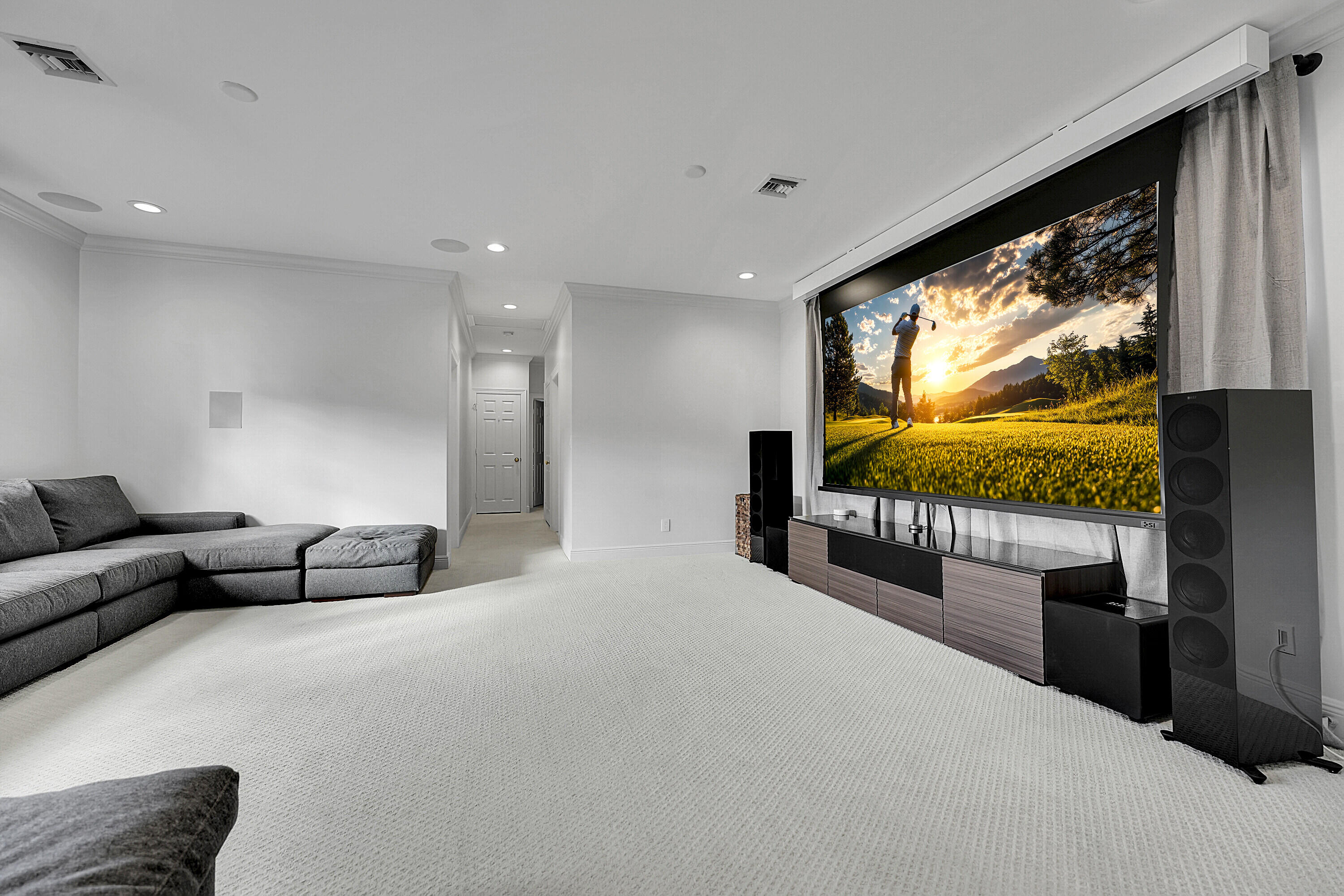 7660 Bold Lad Road Palm Beach Gardens, FL 33418 - Photo 40 of 68 a spacious bedroom with a bed and a flat screen tv