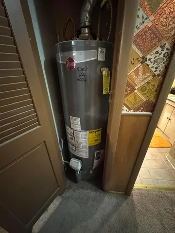 a view of water heater room