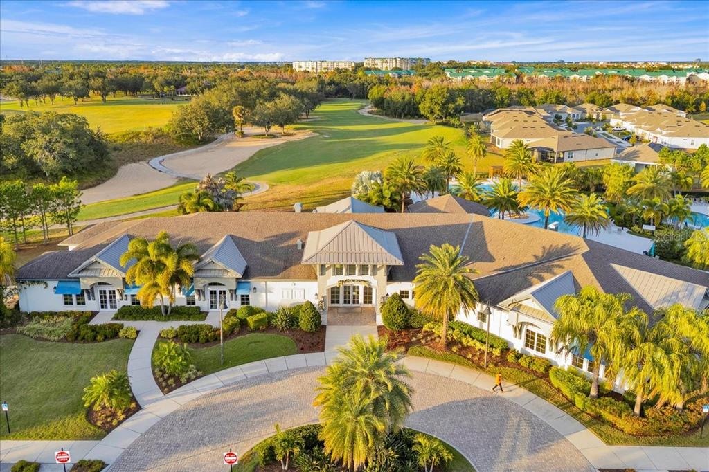 2031 Key Bay Trail Kissimmee, FL 34747 - Photo 36 of 46 an aerial view of residential houses with outdoor space and ocean view