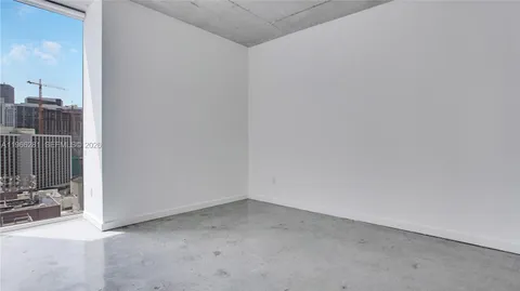 a view of a room with rack on the wall