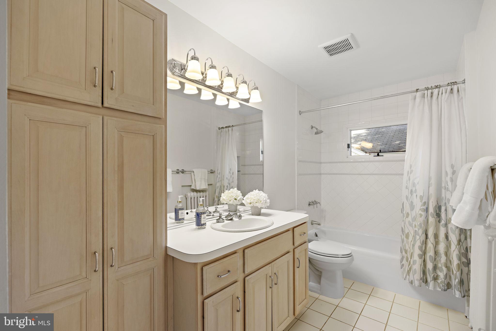 3604 Spring Street Chevy Chase, MD 20815 - Photo 49 of 61 Hall bath with lots of storage