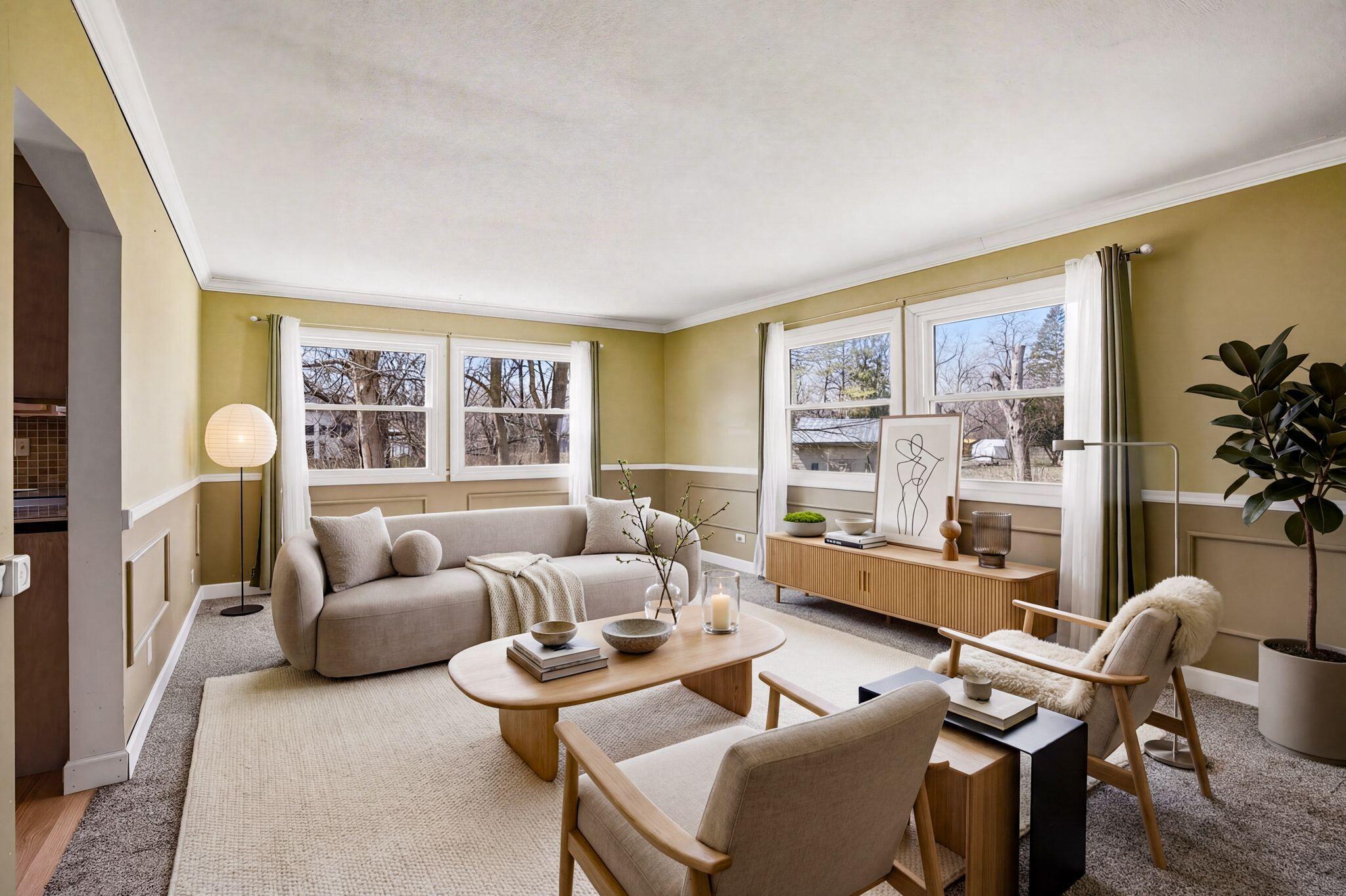 11108 82nd Street Pleasant Prairie, WI 53158 - Photo 3 of 35 Living Room Virtually Staged