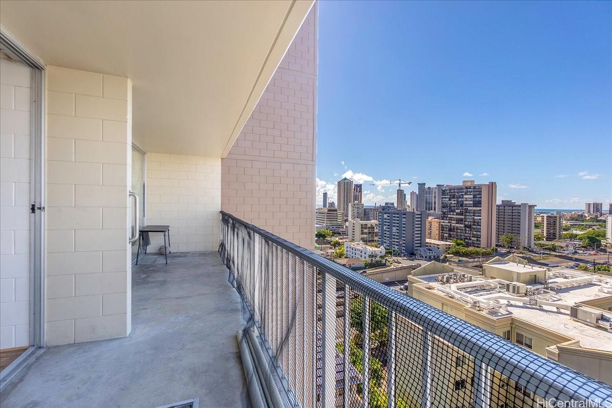 1420 Victoria Street, Unit 1301 Honolulu, HI 96822 - Photo 12 of 20 a view of city from balcony