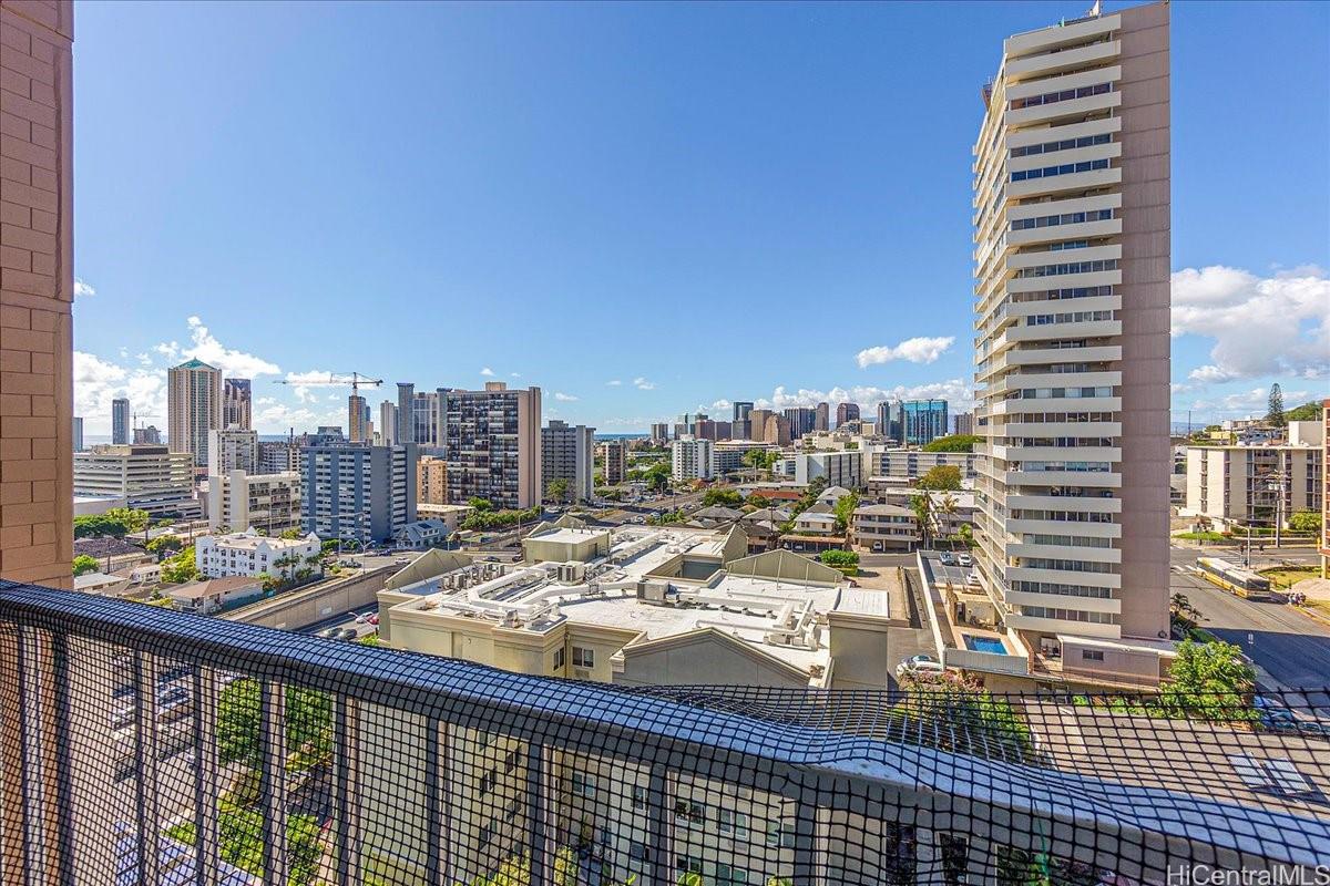 1420 Victoria Street, Unit 1301 Honolulu, HI 96822 - Photo 13 of 20 a view of balcony with city view