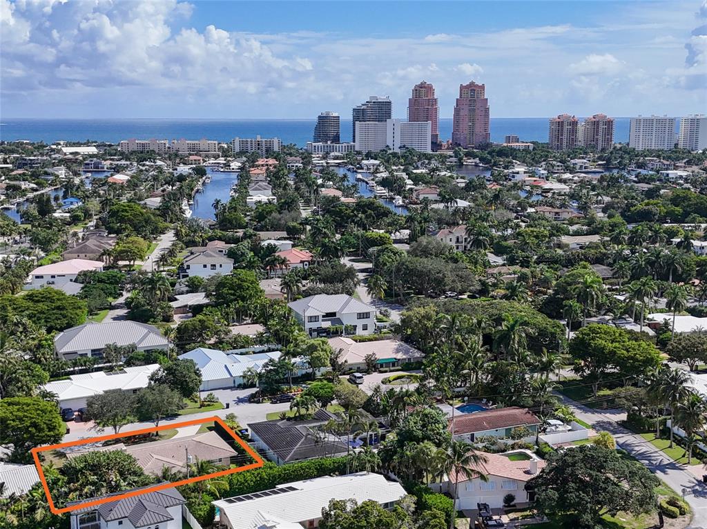 2517 Northeast 26th Terrace Fort Lauderdale, FL 33305 - Photo 3 of 42 an aerial view of a city with lots of residential buildings