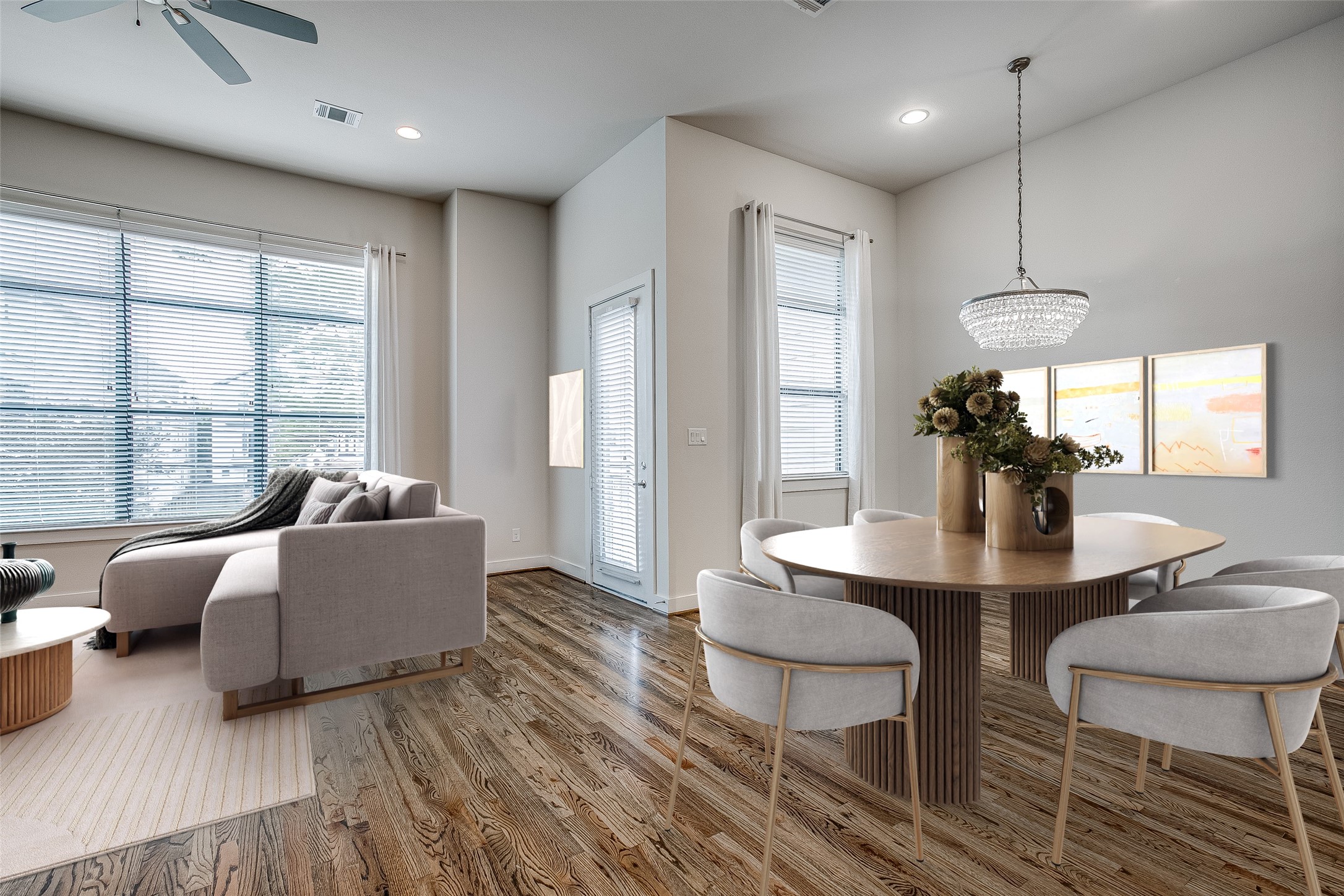 1508 Beall Street Houston, TX 77008 - Photo 22 of 38 a dining room with furniture and wooden floor