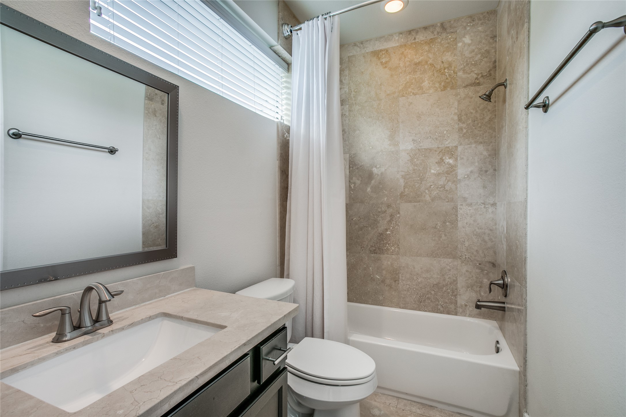 1508 Beall Street Houston, TX 77008 - Photo 8 of 38 a bathroom with a sink a toilet and shower