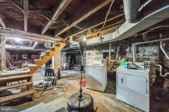 a view of storage and utility room