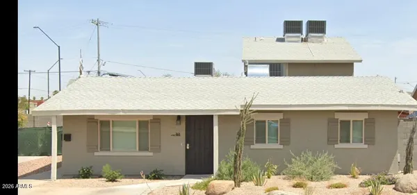 a aerial view of a house