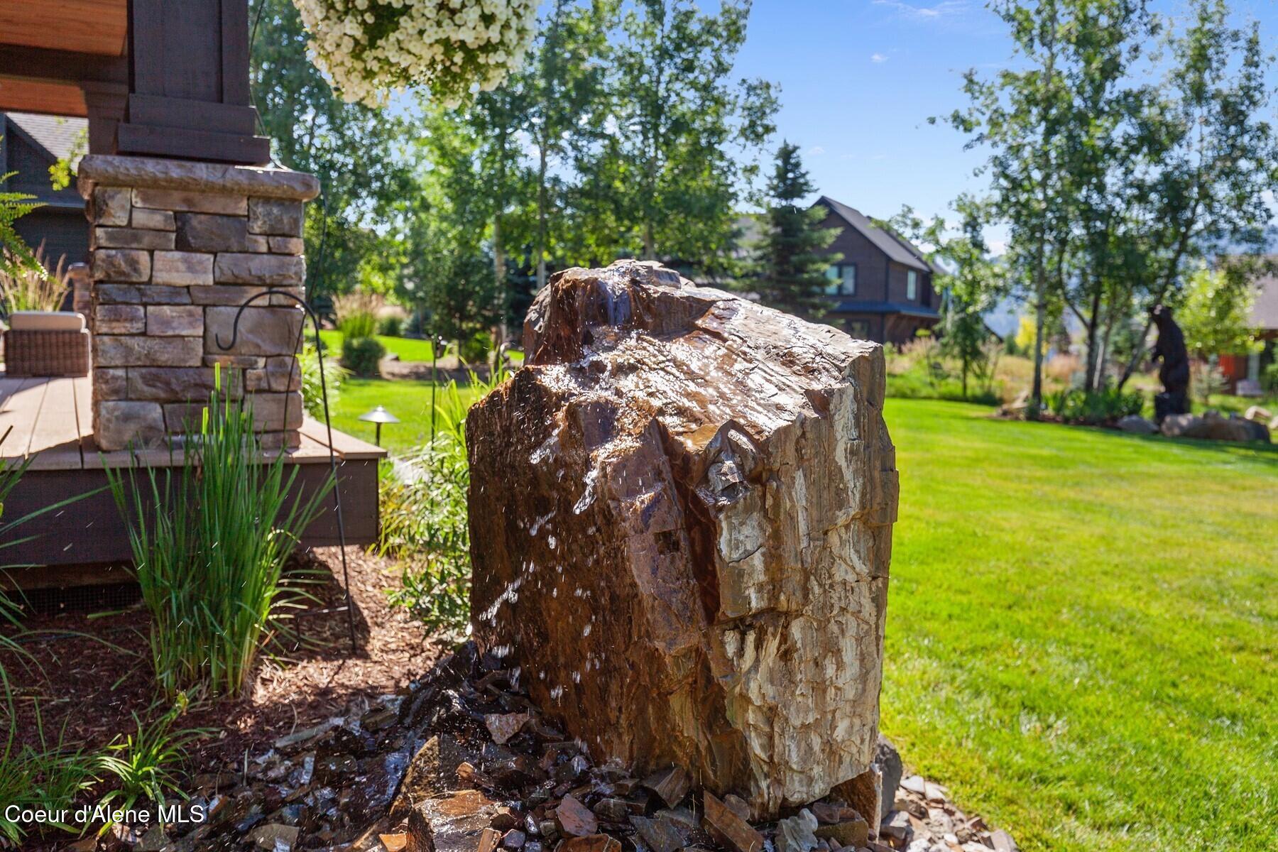3674 East Basin Falls Road Hayden, ID 83835 - Photo 47 of 70 Natural Boulder Water Feature