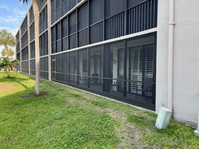 a view of room with window and hardwood