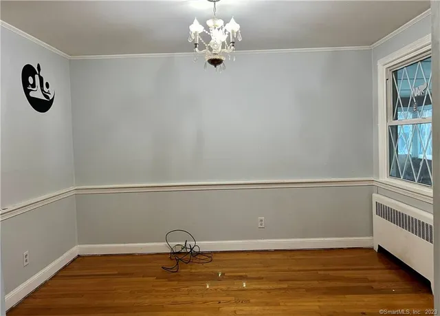 a view of a room with rack on the wall