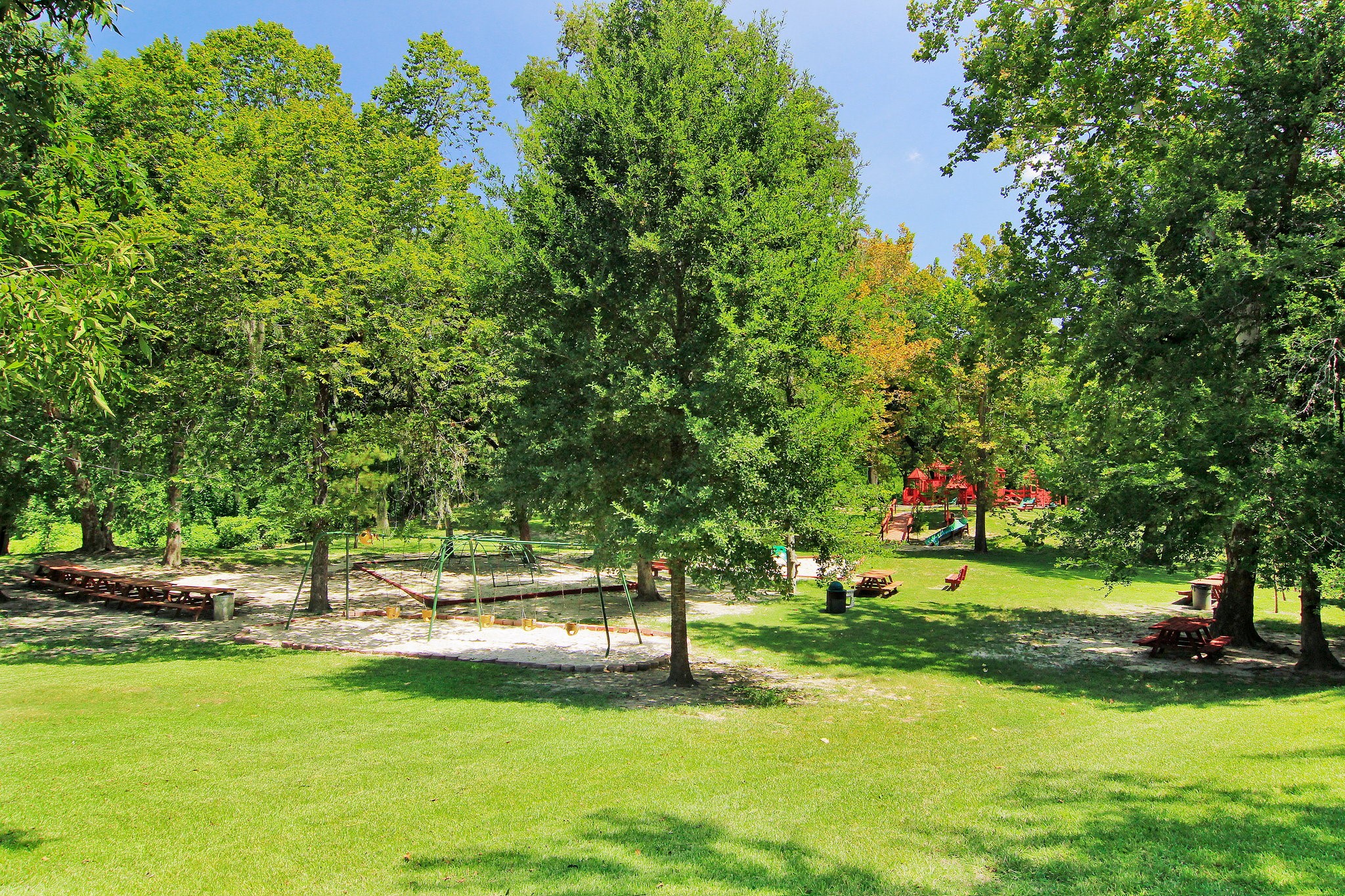 13403 Taylorcrest Road Houston, TX 77079 - Photo 32 of 38 a view of yard with swimming pool and green space