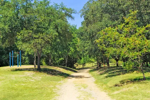 a view of a swimming pool with an outdoor space