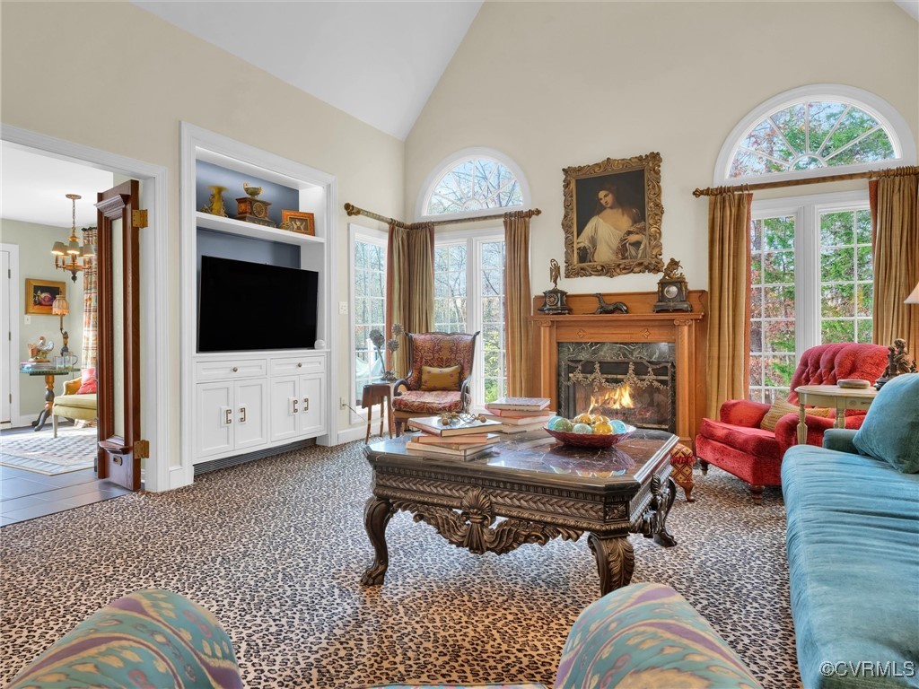 6306 West Branch Road Midlothian, VA 23112 - Photo 21 of 50 Open to above with gas fireplace