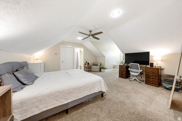 621 East 940 South St. George, UT 84790 - Photo 43 of 55 Carpeted room with sloped ceilings and recessed lighting