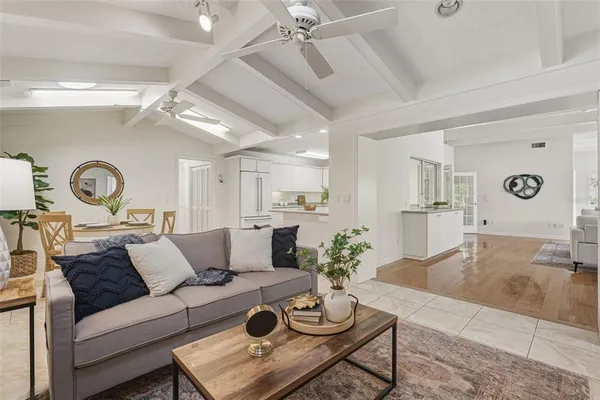 a bathroom with a sink and a large window