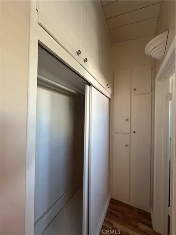 a close view of closet