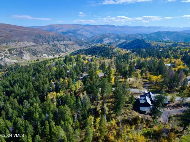a view of a city with mountain view