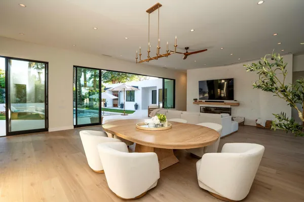 a view of a living room and a couch