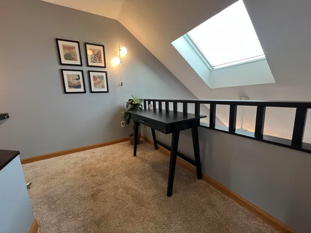 a view of balcony with a patio