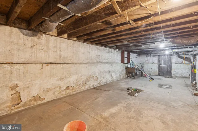 a view of storage and utility room