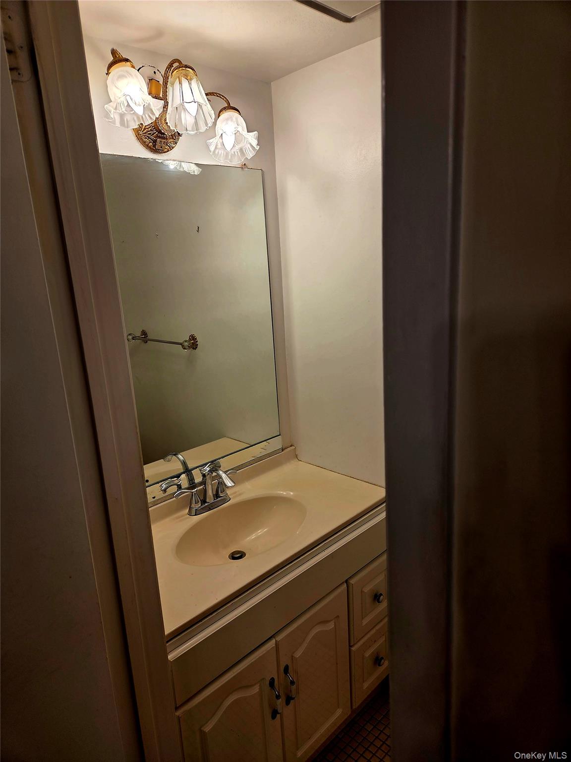 650 Newbridge Road, Unit 36 East Meadow, NY 11554 - Photo 8 of 14 a bathroom with a sink and a mirror