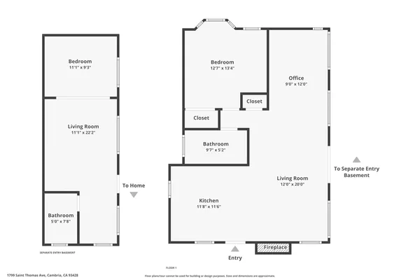 $1,050,000 | 1799 St Thomas Avenue, Cambria, CA 93428
