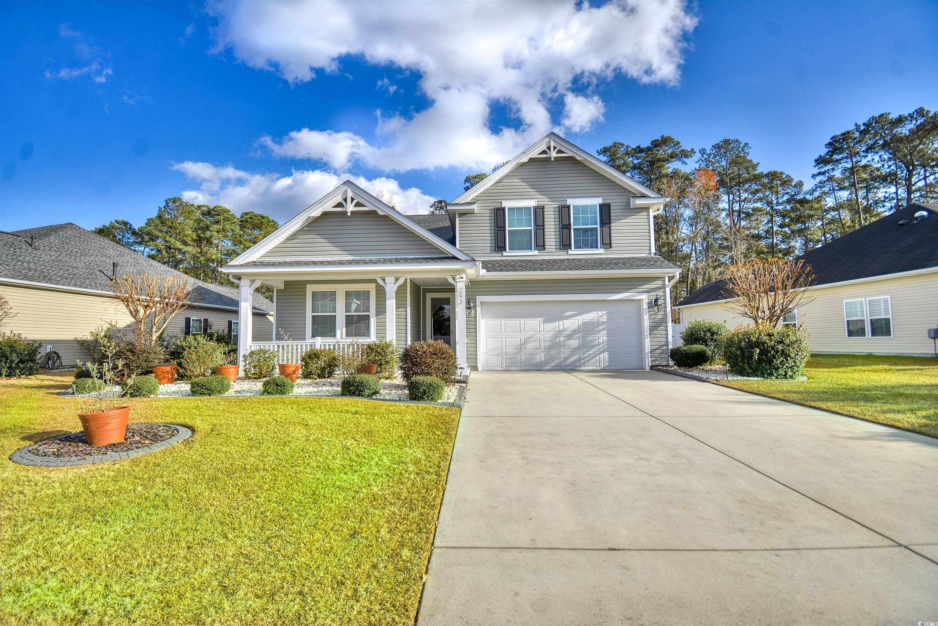 293 Ridge Point Drive Conway, SC 29526 - Photo 1 of 36 View of front of home with a front lawn, a porch,
